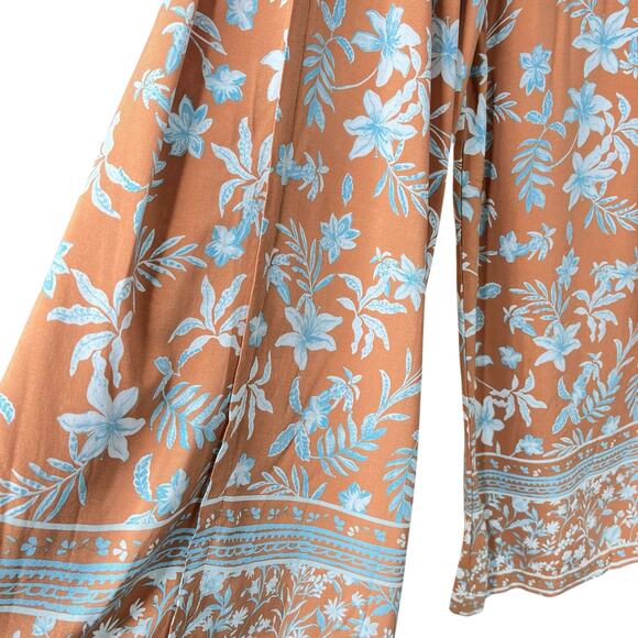 AaKaa Floral Wide Leg Palazzo Pants Size S - Picture 8 of 10